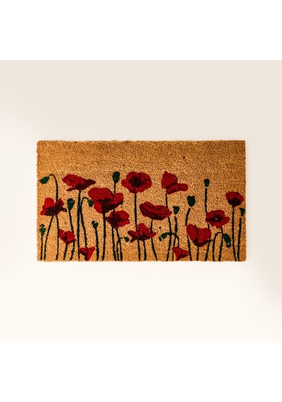 Home Koko Gelincik Kapı Önü Paspası - Bej - 35x60 Cm Çok Renkli