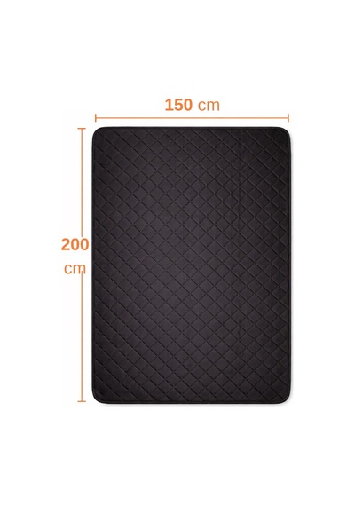 Piknik Örtüsü Baklava Desen Kamp Matı Isıya Suya Dayanıklı Taşınabilir Saklanabilir Plaj Çim Sofra 4 Ölçü Siyah, 150x200 Cm Bej - Beyaz