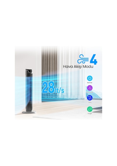 Midea Kule Tipi Vantilatör Midea Türkiye li