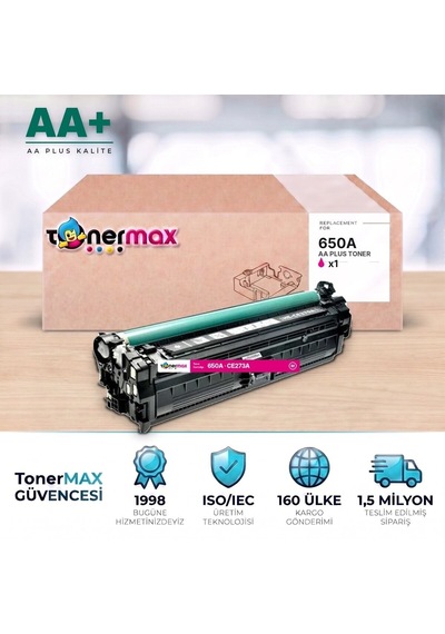 Hp 650a Ce273a Kırmızı Uyumlu Toner Aa Plus / Color Laserjet Enterprise Cp5525 / M750