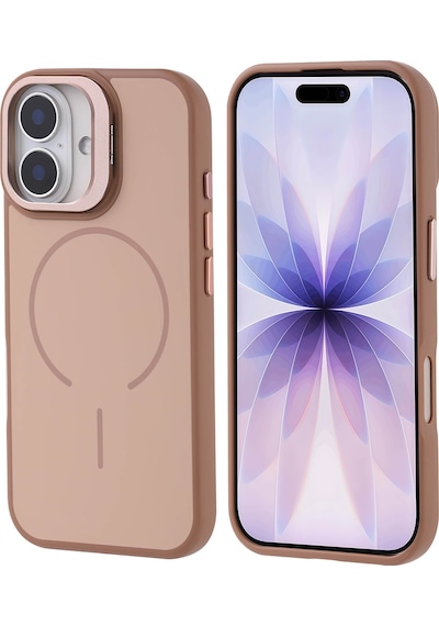 Subutu Apple Uyumlu iPhone 17 Kılıf M-safe Şarj Özellikli Kamera Standlı Sbt Notron Kapak - Gri Gri