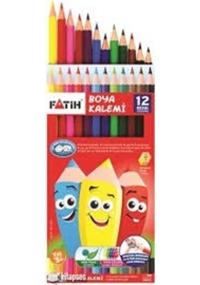 12 Renk Boya Kalemi Fatih