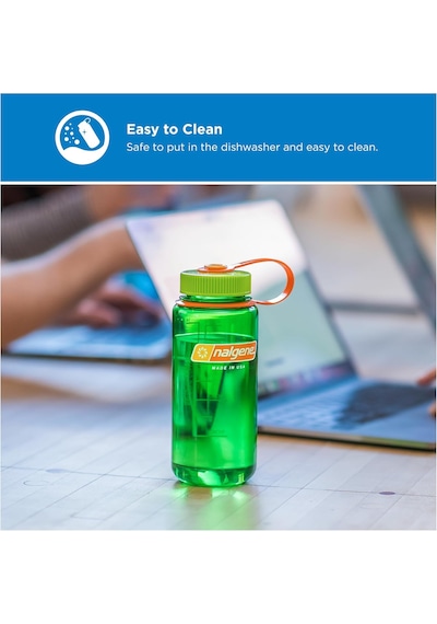 Sustain Tritan Bpa İçermeyen Su Şişesi%50 Plastik Atıktan Elde Edilen Malzemeden Üretilmiştir, 473 Ml, Geniş Ağız, Kot