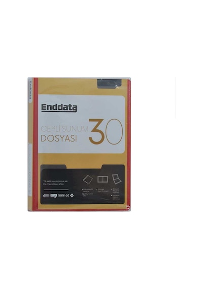 Enddata Ön Cepli Sunum Dosyası 30'lu Kırmızı 1230-2