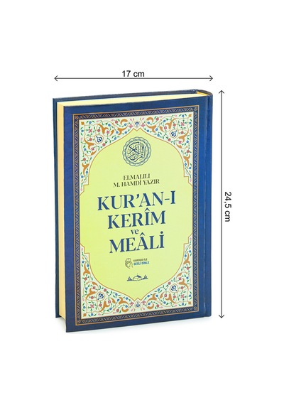 Kuranı Kerim Türkçe Mealli Orta Boy Lacivert - Qr Kodlu, Sesli Dinleme