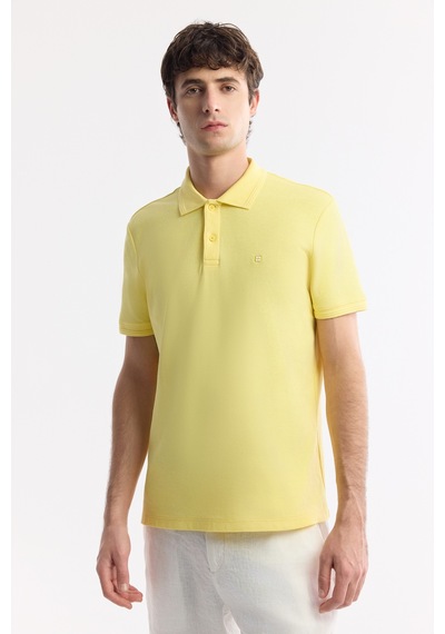 Avva Erkek Sarı Kıvrılmaz Polo Yaka %100 Pamuk Basic Regular Fit T-shirt B001032 Avva Erkek Sarı Kıvrılmaz Polo Yaka %100 Pamuk Basic Regular Fit T-shirt B001032