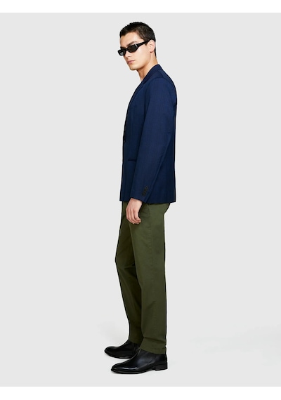 Sisley Pamuk Karışımlı Dar Kesim Chino Pantolon Erkek Yeşil Pantolon - 325p4aıhsf021 Haki