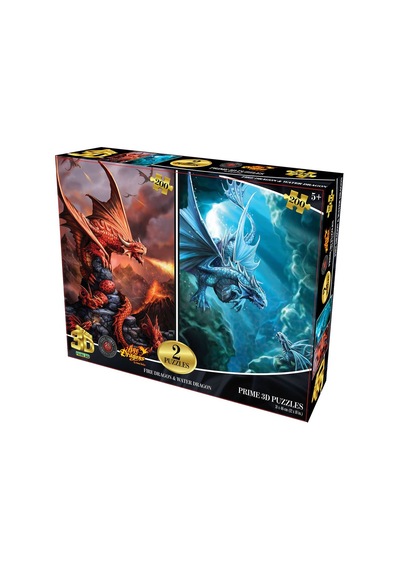 Prime 3d Ateş Ejderhası Ve Su Ejderhası İkili Puzzle 200 Parça 10244