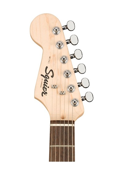 Squier 0370123506 Mini Stratocaster Solak Elektro Gitar Siyah Solak Çalım İçin Kompakt Gövde Ve Standart Strat Sesi
