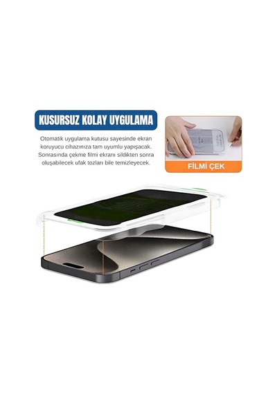 Pro Max Privacy 5d Gizlilik Filtreli Cam Ekran Koruyucu Siyah