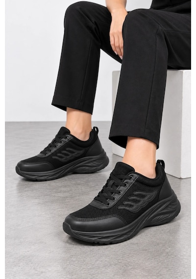 Ht Hotin Sprint Kadın Günlük Sneaker Spor Ayakkabı - Siyah