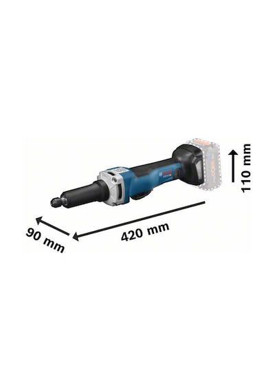 Bosch GGS 18V-23 PLC Tek Akülü Kalıpçı Taşlama + 4AH L-Boxx Çantalı
