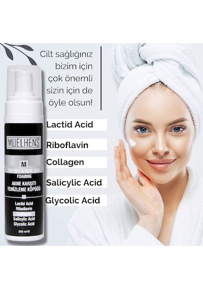 Muelhens Akne Karşıtı Yüz Temizleme Köpüğü 200 ML