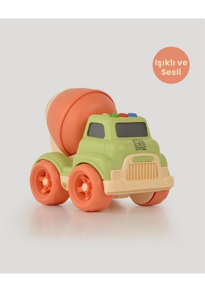 Let's Be Child Sesli Ve Işıklı Minik Mikser 31018 Yeşil - Turuncu Mikserli, Çocuklar İçin Oyuncak Mikser