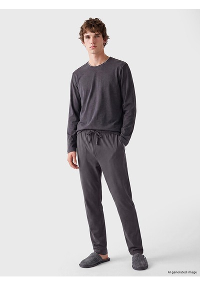 Lc Waikiki Lc Waıkıkı Gri Standart Kalıp Erkek Pijama Altı