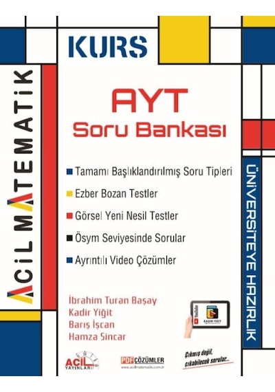 Acil Yayınları Ayt Matematik Kurs Soru Bankası
