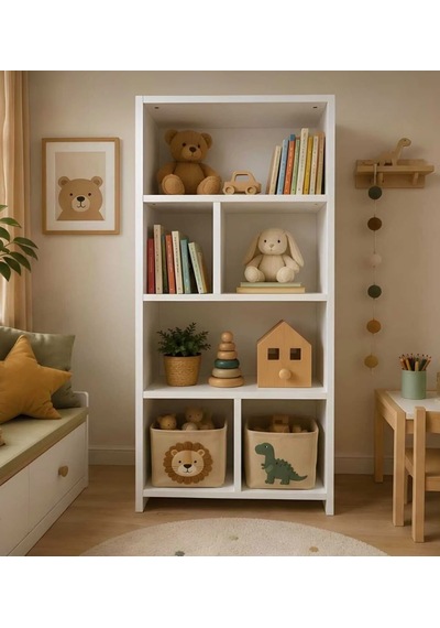 Pema Home %100 Mdf Çocuk Kitaplığı Beyaz