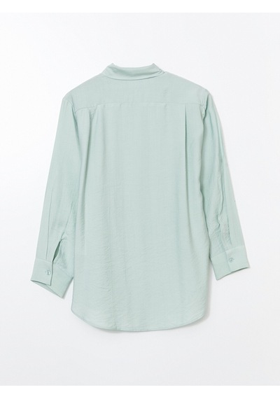 Lcwaıkıkı Classic Turkuaz Oversize Kadın Gömlek Tunik