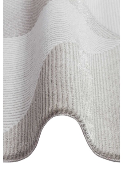 Etnik Craft Madre Modern Desenli Oval Halı Md04 Gri Krem-gri