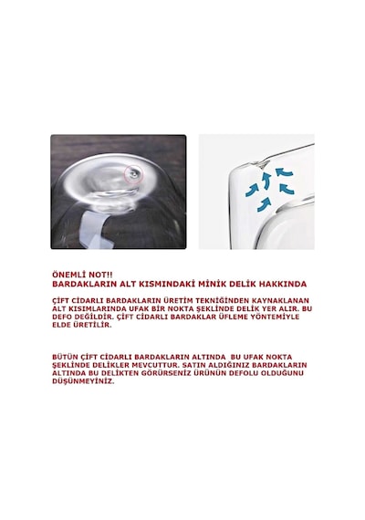 Tilbe Home 2'li Çift Cidarlı Flower Cup 250ml Çiçekli Bardak Kahve Çay Bardağı El Yapımı Cam Bardak Çiçekli