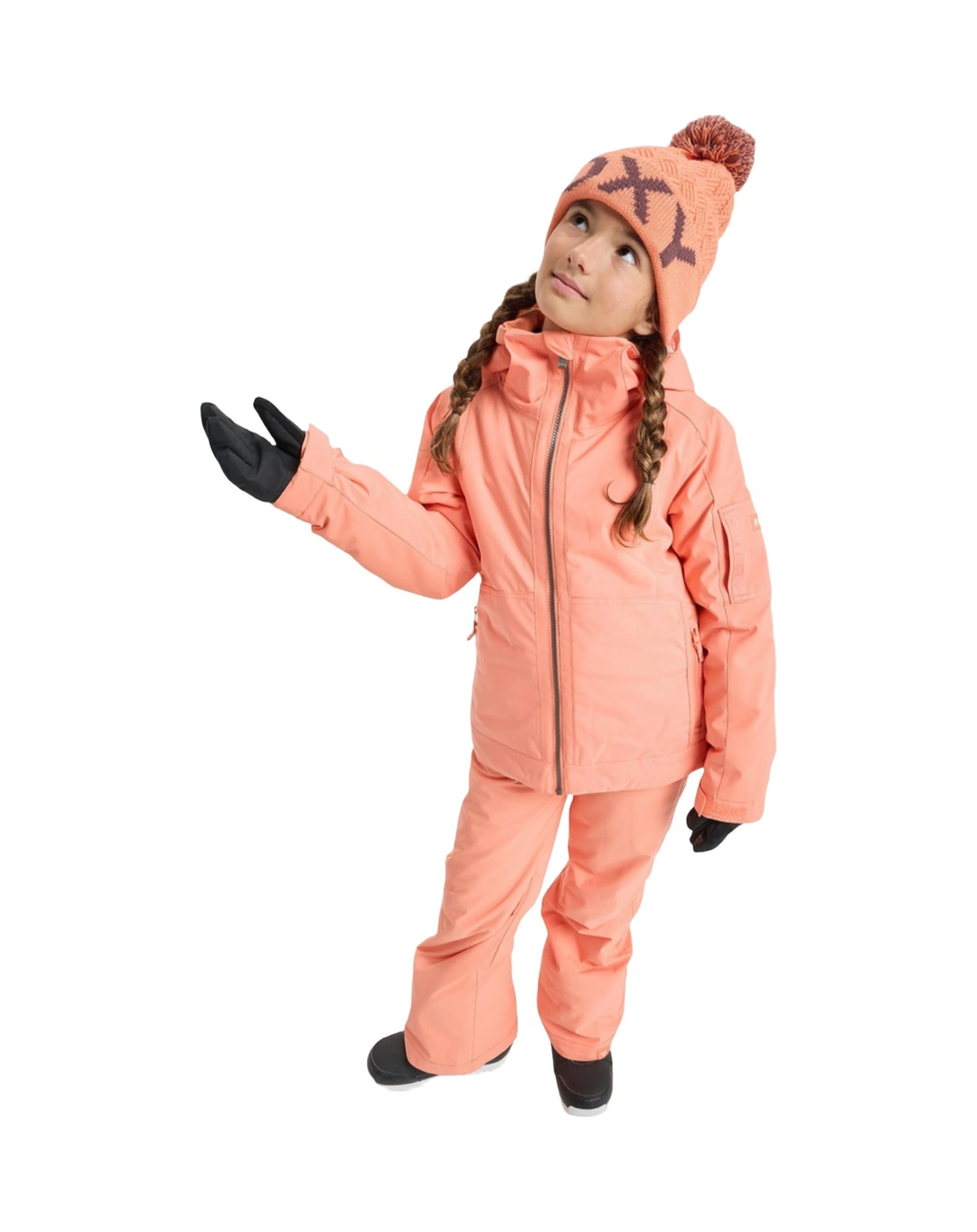 Roxy Roxy Meade Girl Jk Kız Çocuk Turuncu Snowboard Ceketi 6485 Mercan