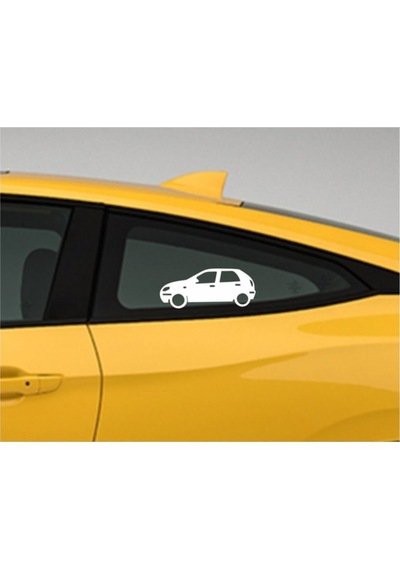 Otomobil Tasarım Oto Sticker Model 11 Siyah 16 6 Cm