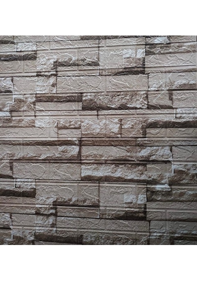 70x38cm 1 Adet Silinebilir Yapışkanlı 3d Tuğla Tv Ünite Arkası Duvar Kağıdı Paneli Nw116