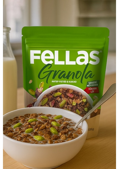 Granola - Antep Fıstıklı & Kakaolu 200g