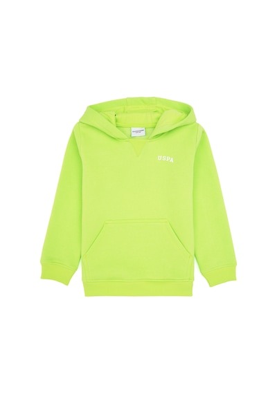 U.S. Polo Assn. Erkek Çocuk Yeşil Basic Kapüşonlu Sweatshirt 50313808-VR020