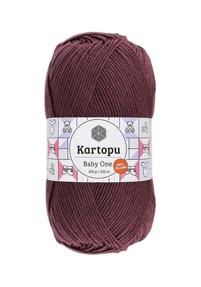 Mlvx Kartopu Baby One El Örgü İpi Kod/renk: Mürdüm K1707 Blsm
