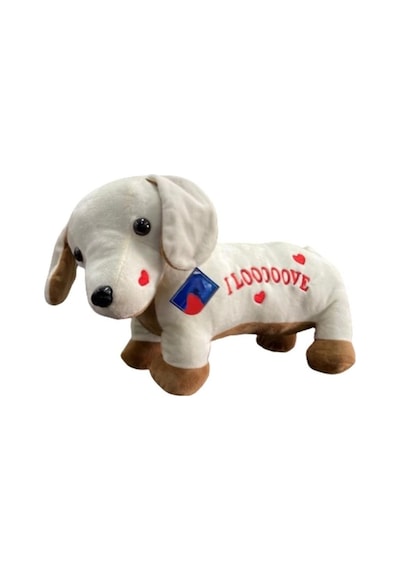 62203 Peluş 45 Cm Aşık Köpek Yastık Çok Renkli