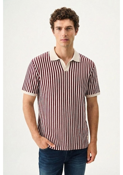 Loft Lf2038533 Erkek Polo Yaka T-shirt Red Wıne