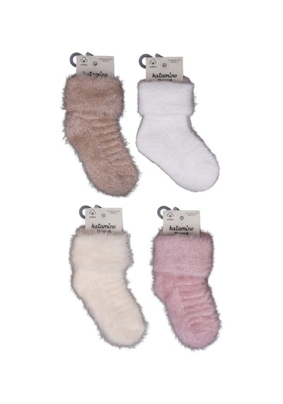 Akıllı Bayi Alyosa Kız Bebek Havlu Soket Çorap 450911 Adet Fiyatıdır renkli