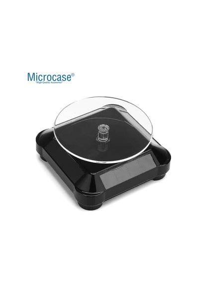 Microcase 360 Derece Dönen Güneş Enerjili Vitrin Saat Takı Standı - Al5031 Diğer