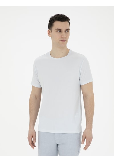 Pierre Cardin Erkek Buz Mavisi Tişört 50288914-vr095 Buz Mavi