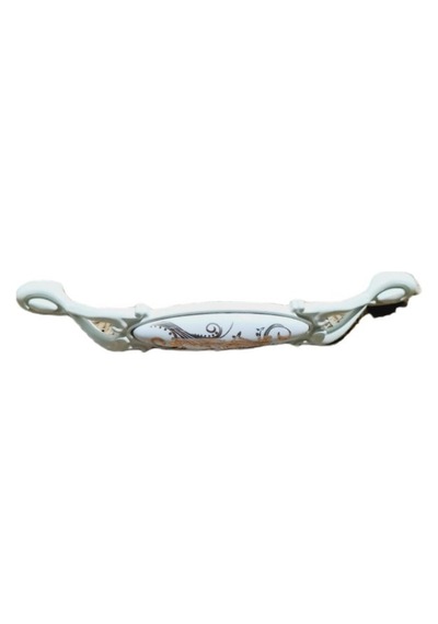 Miray 128 Mm Metal Krem Kasa Beyaz Desenli / 5 Adet Krem