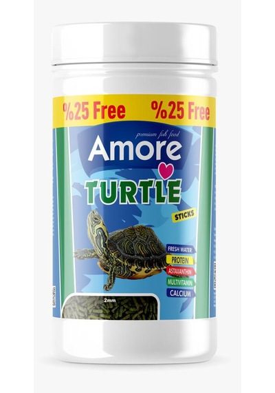 Amore Turtle Food Stick 2 x 125 ML + Bonisa 100 ML + Lotus 2 x 100 ML Kaplumbağa Yemi