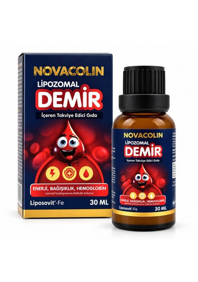 Novacolin Lipozomal Demir Damla 30 Ml - Demir Içeren Takviye Edici Gıda