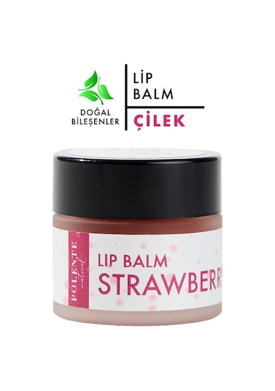 Polente Natural - Çilekli Balm - Nemlendirici Dudak Kremi 10 Ml Sku: Smg8690010495808
