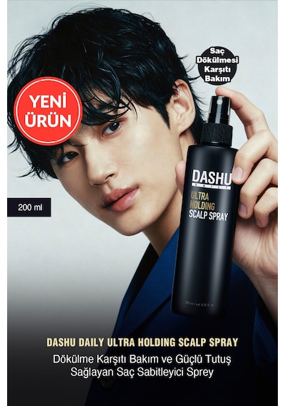Dökülme Karşıtı Bakım&güçlü Tutuş Sunan Saç Sabitleyici Sprey Dashu Daily Ultra Holding Scalp Spray