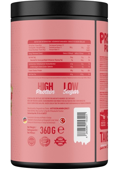 Hıq Protein Puding 360g Strawberry Flavored