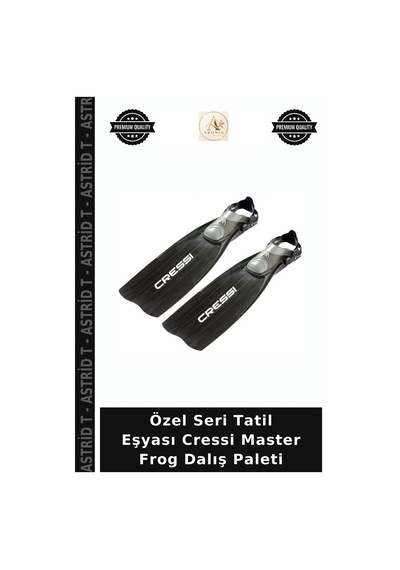 Özel Seri Tatil Eşyası Cressi Master Frog Dalış Paleti Black