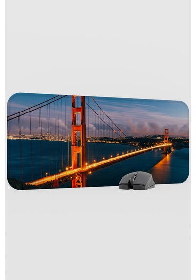 Golden Gate Köprüsü Kaliforniya Abd 2 V3 70x30 Xl Gaming Kauçuk Kaymaz Taban Mouse Pad Fare Altlığı