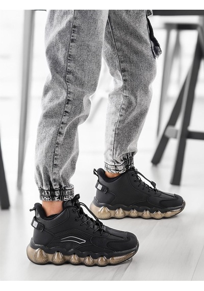 Cool Edi Air Bosst Ortopedik Taban Unisex Çocuk Bot Siyah