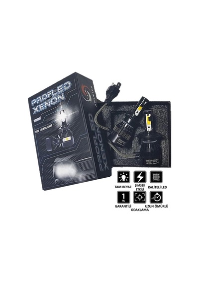 2 Adet H7 Soket Led Xenon Far Ampulü 6000k Beyaz 8000lm Diğer