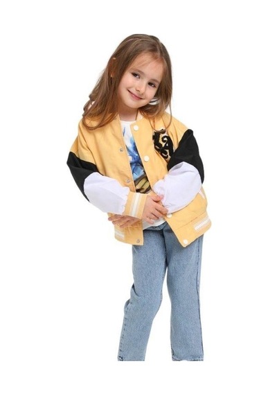 Escabel Unisex Çocuk Mevsimlik Astarlı Kolej Mont-12502-sarı Sarı