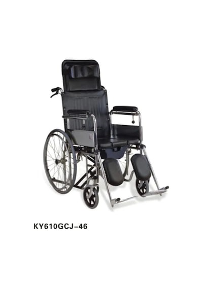 Tuvaletli Tekerlekli Sandalye Ayakları Kalkar Tekerlekli Sandalye