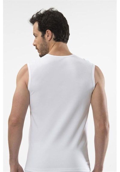 Cacharel 1303 Spor Erkek Bisiklet Yaka - Beyaz Beyaz
