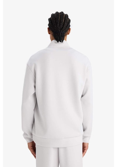 Defacto Defactofit Standart Fit Dik Yaka Modal Sporcu Sweatshirt E9772ax25augr184 Gri