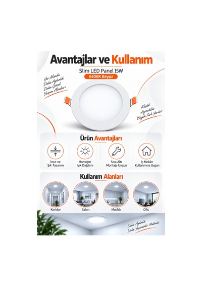 Onerous Beyaz Led Işık, 15w, 220v